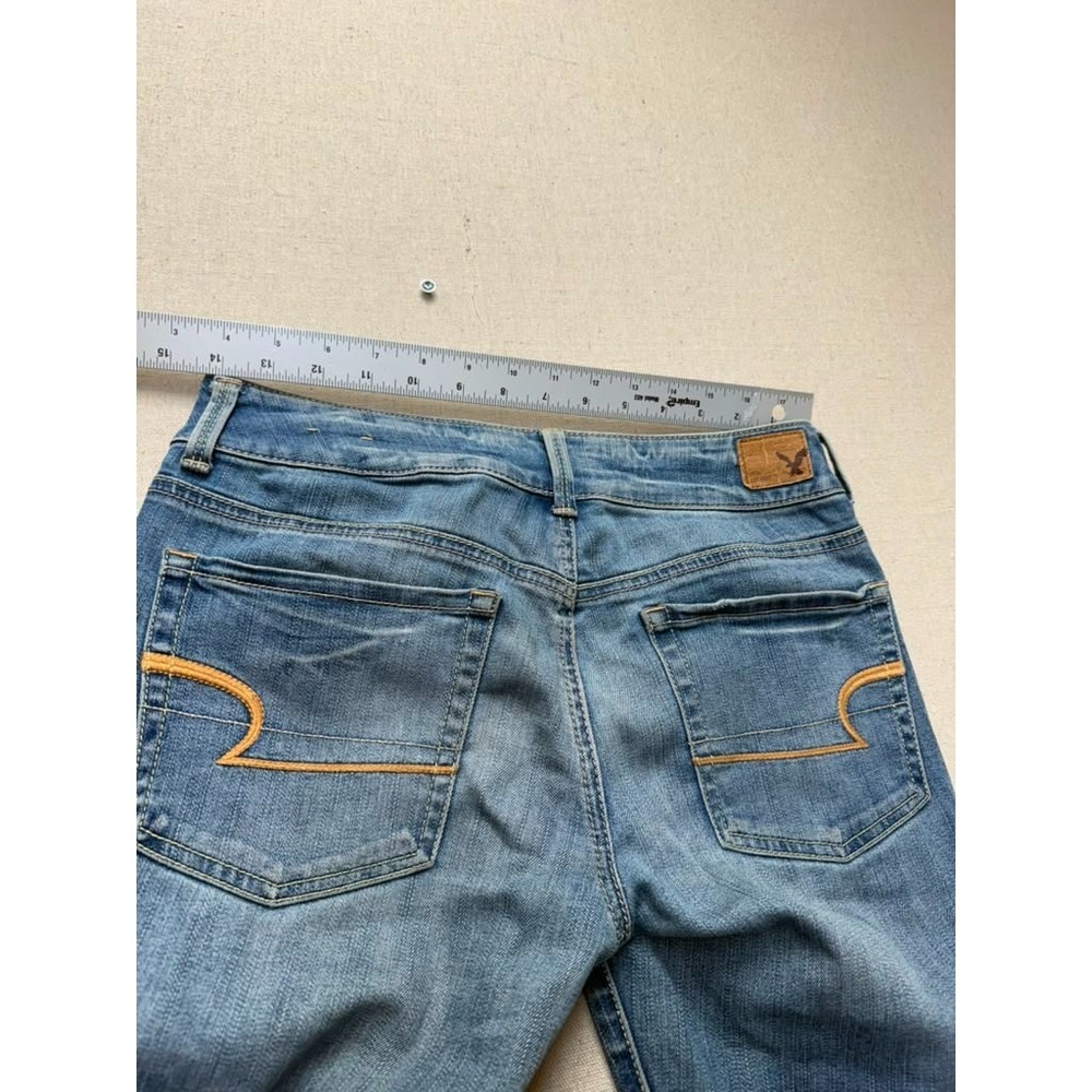 American Eagle Artist Crop Super Stretch Jeans Women's Size 6 Blue [A192]